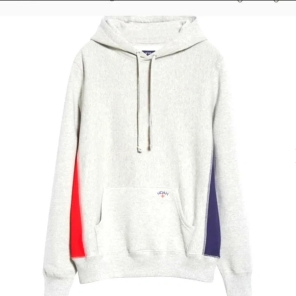 Noah Tri-Color Hoodie Sweatshirt color block Size S made in Canada unisex - Picture 1 of 6
